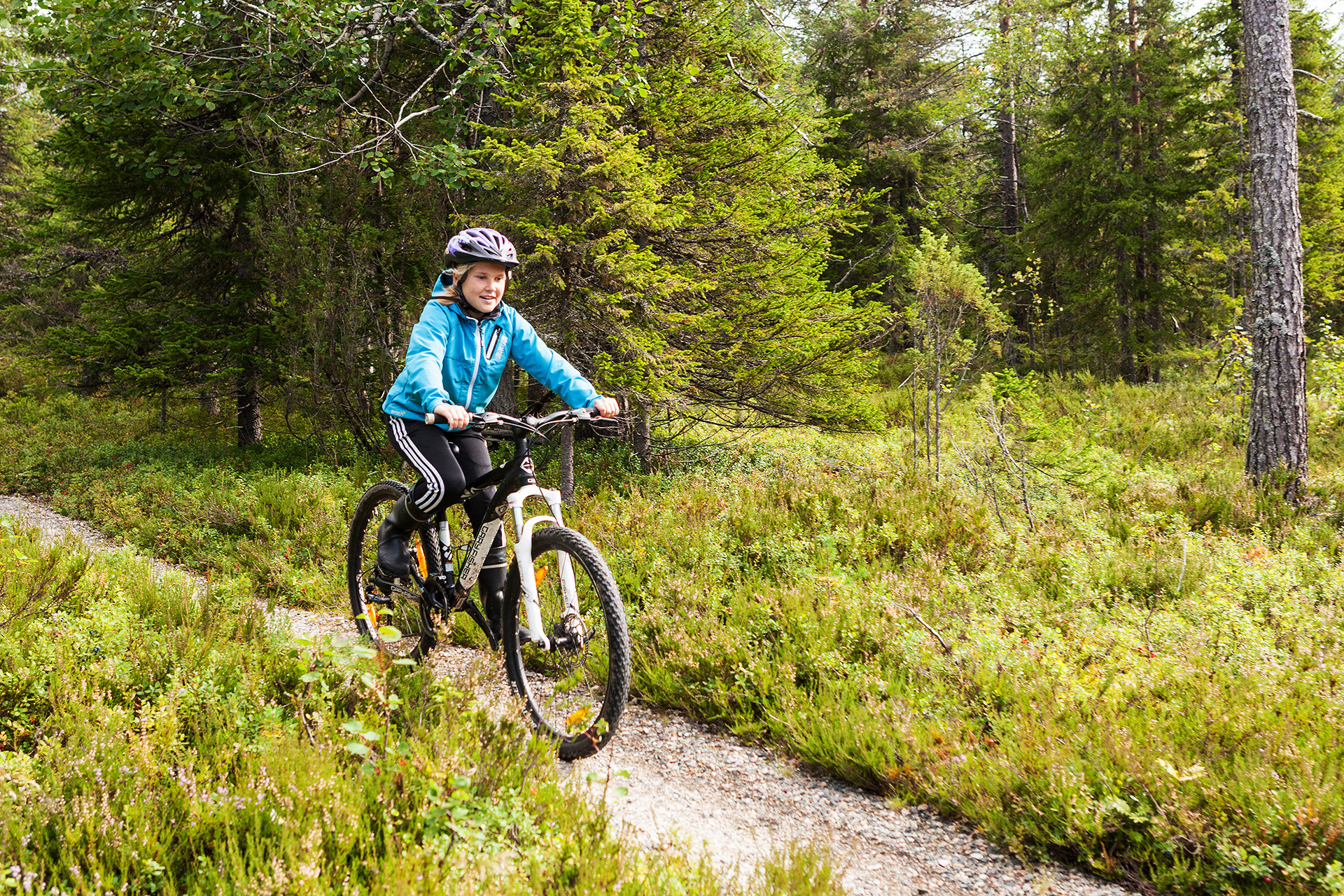 Pikku-Syöte offers exceptional trails and sceneries for Mountain Biking around the year.