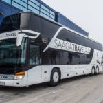 Saaga Travel largest charter bus is a 79-seater double-decker.